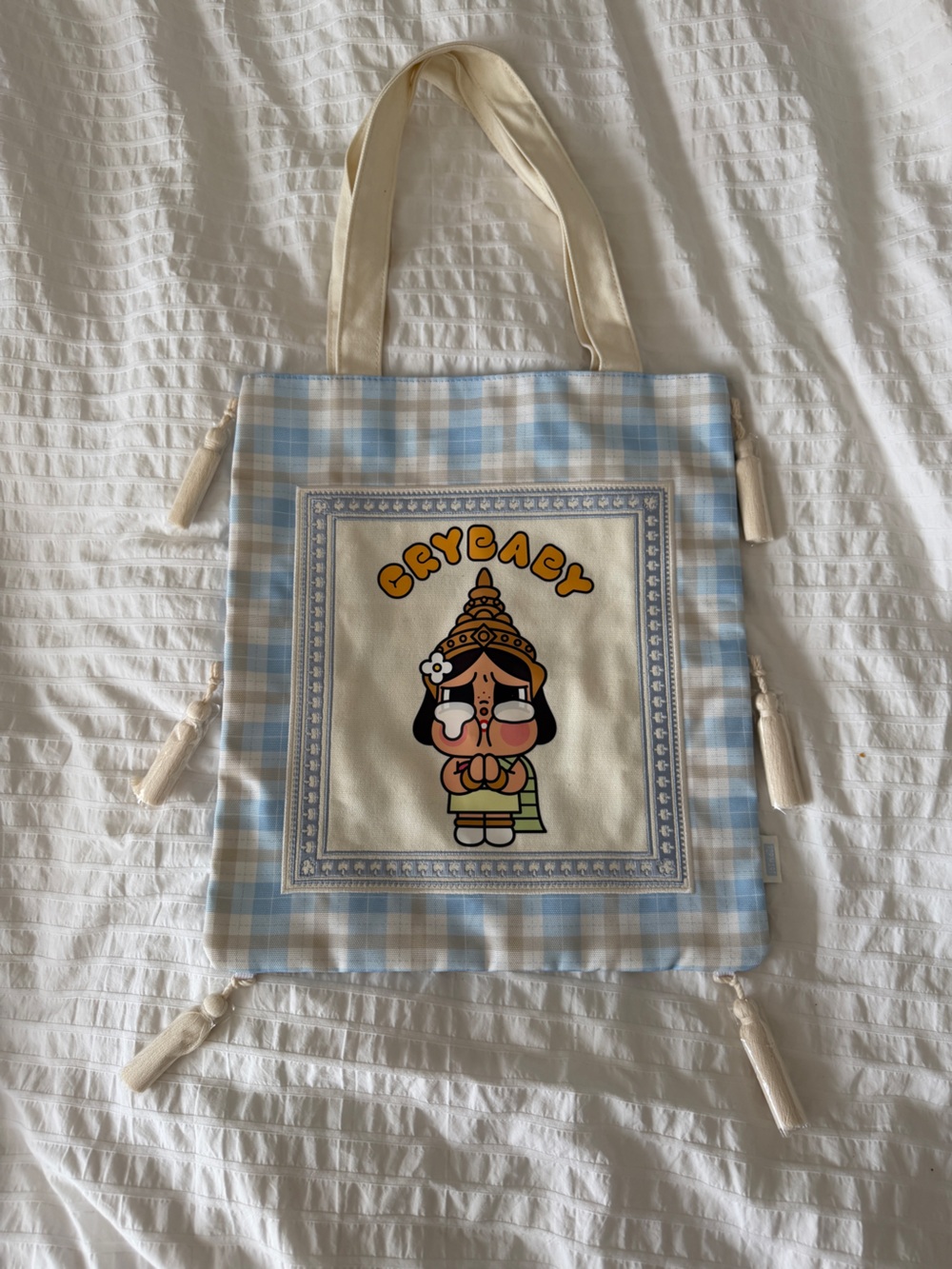 Crybaby Popmart Thailand Exclusive shoulder tote bag